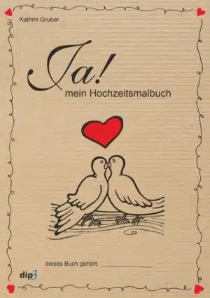 Kindgerechtes Mal- und Rätselbuch zum Thema Hochzeit im handlichen A5-Format – 20 liebevoll gestaltete Seiten mit Malvorlagen, Rätseln und Hochzeitsmotiven für Kinder.