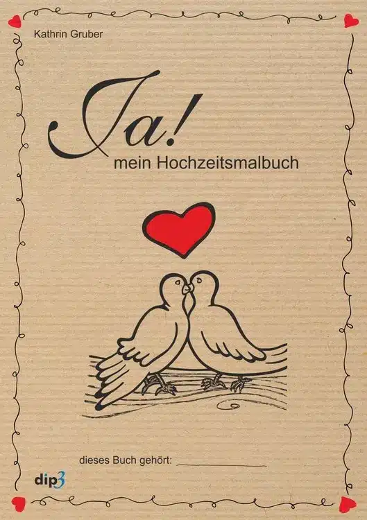 Kindgerechtes Mal- und Rätselbuch zum Thema Hochzeit im handlichen A5-Format – 20 liebevoll gestaltete Seiten mit Malvorlagen, Rätseln und Hochzeitsmotiven für Kinder.